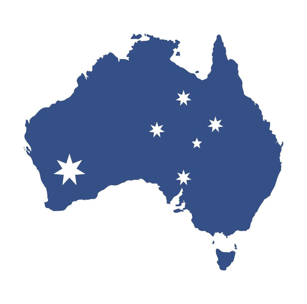 Map of Australia. Australia map template icon. vector