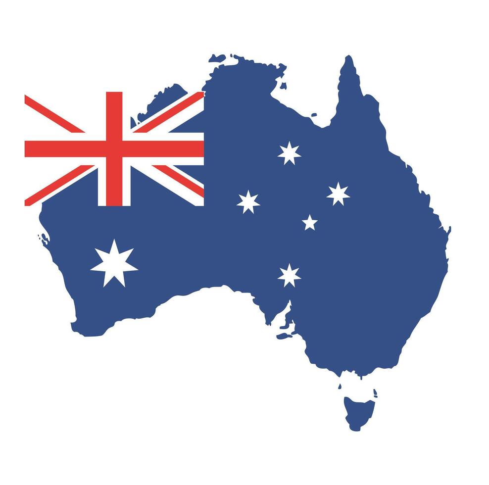 Map of Australia. Australia map template icon. vector