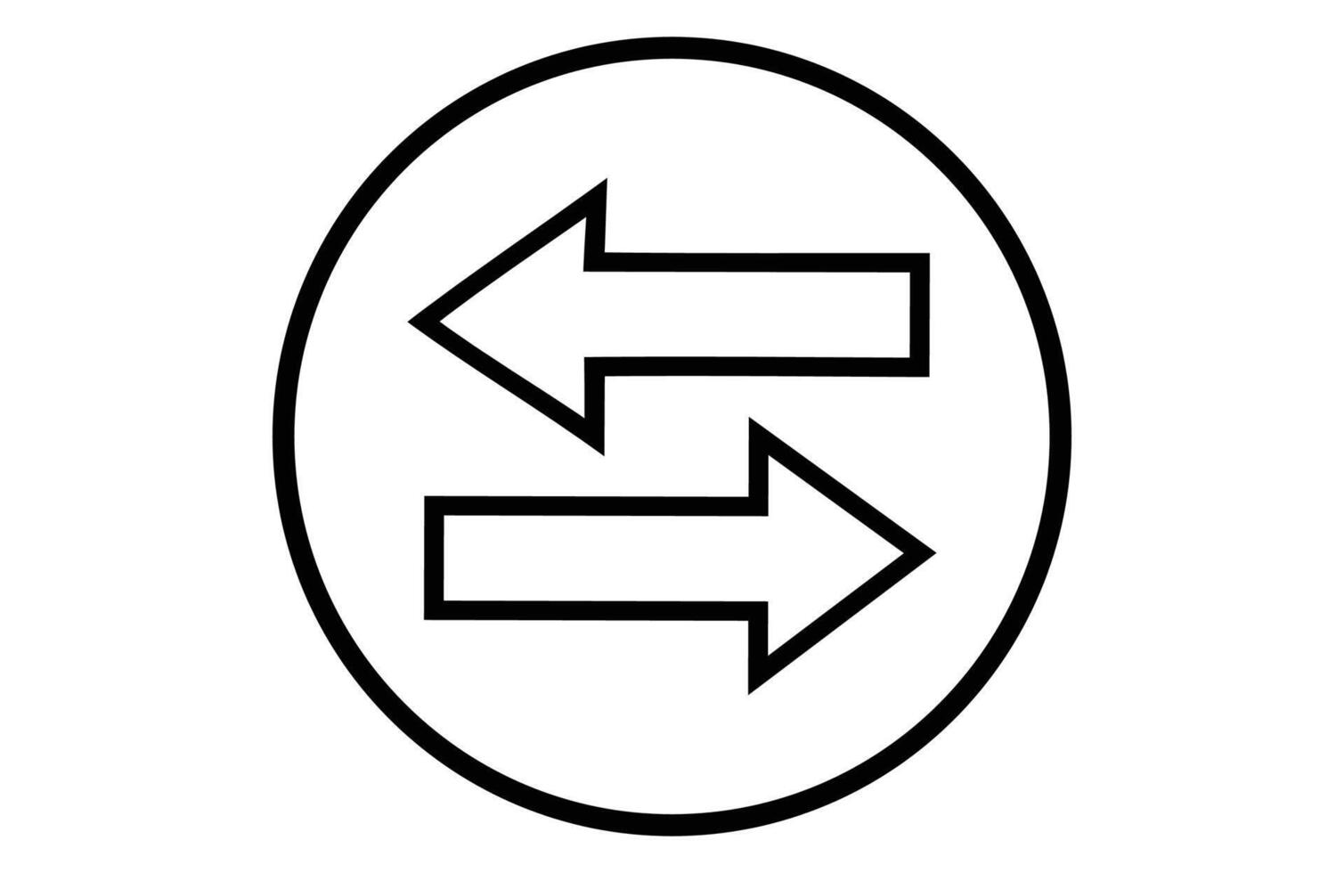 Exchange icon editable vector