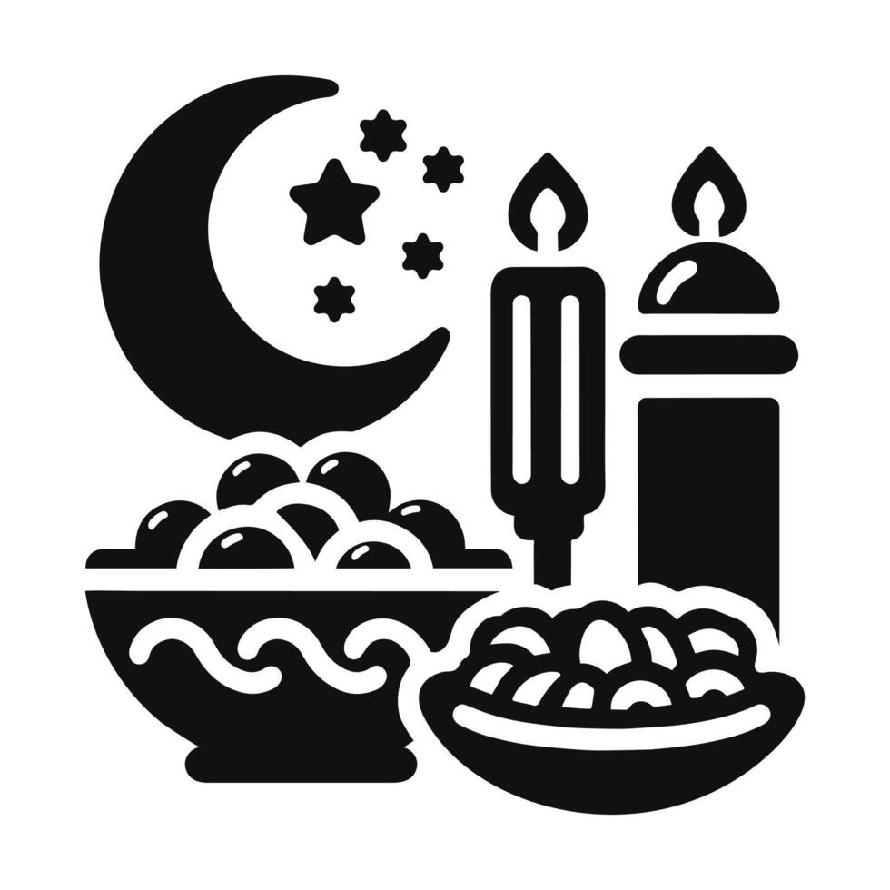 Ramadan Iftar Food vector