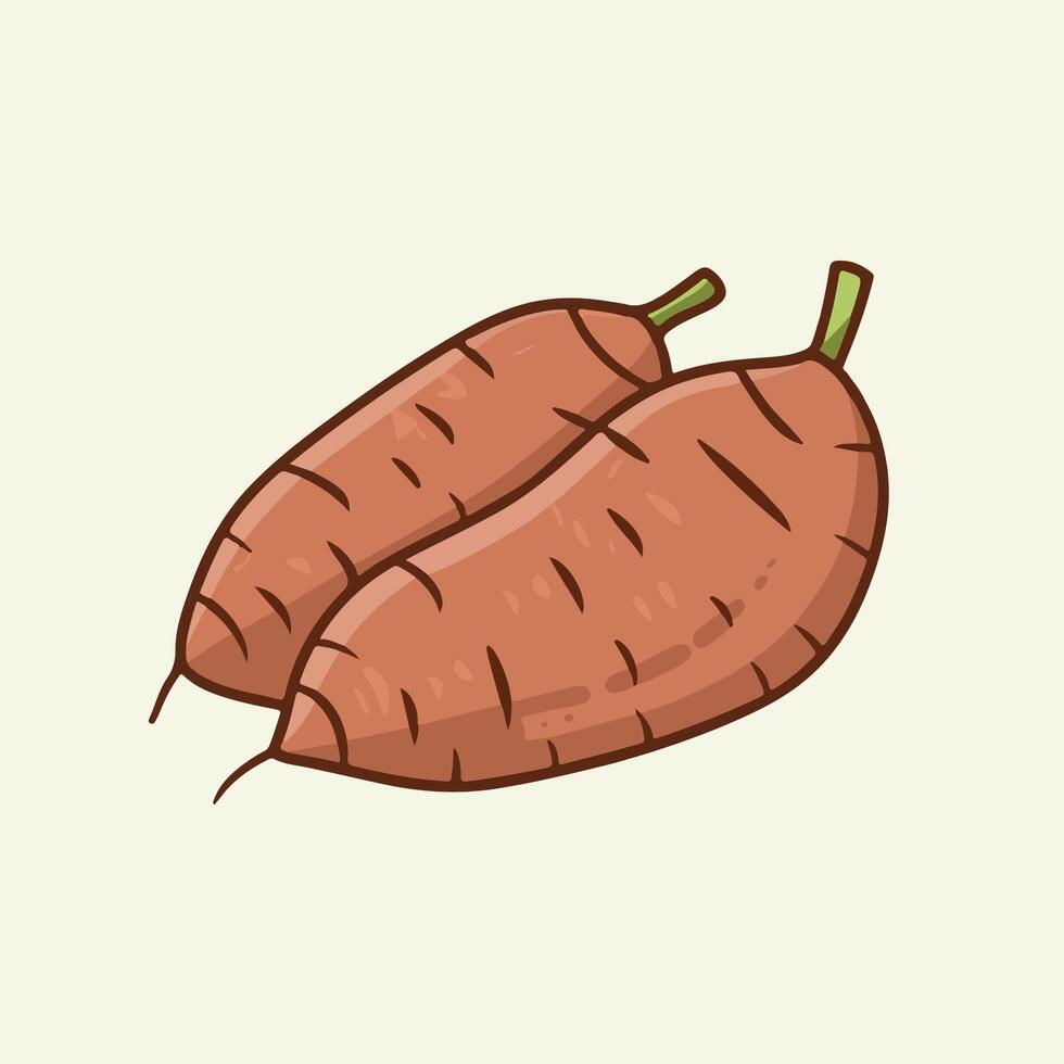 Sweet Potatoes illustration vector