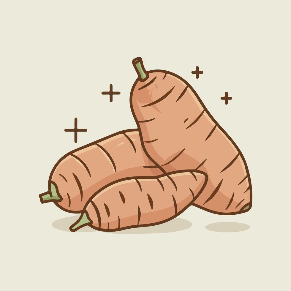 Sweet Potatoes illustration vector