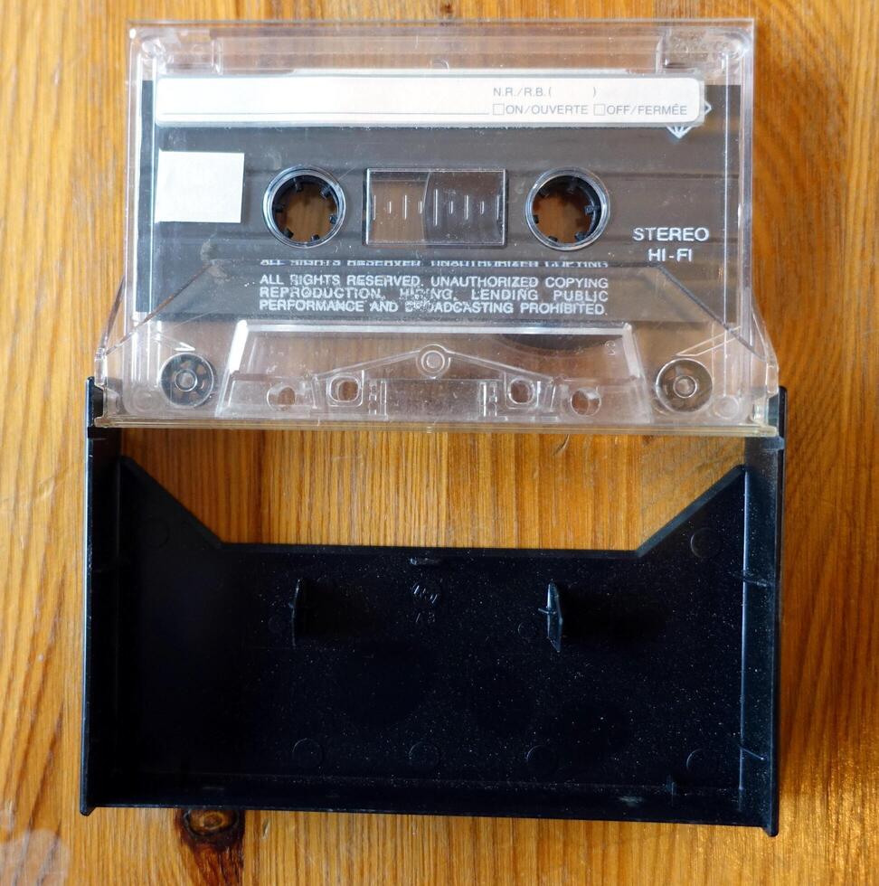 An audio cassette, a vintage object that still works very well photo