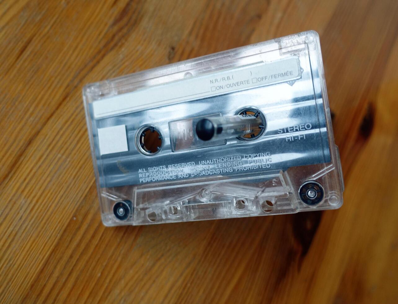 An audio cassette, a vintage object that still works very well photo