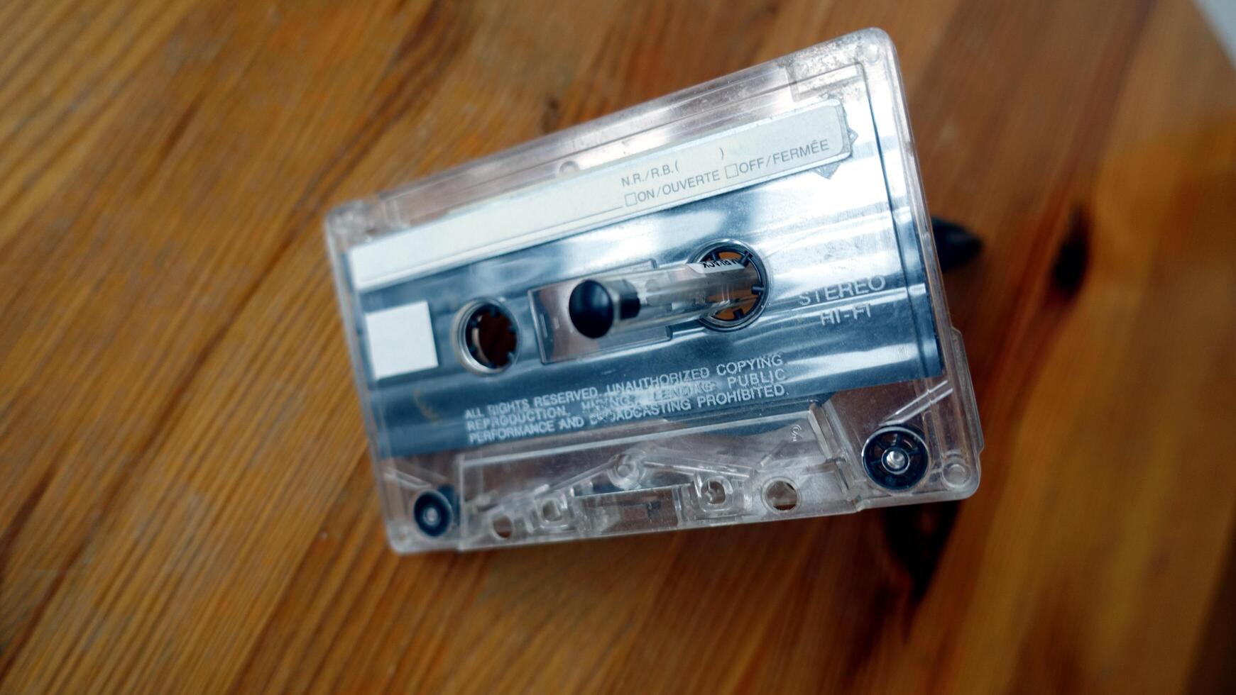 An audio cassette, a vintage object that still works very well photo