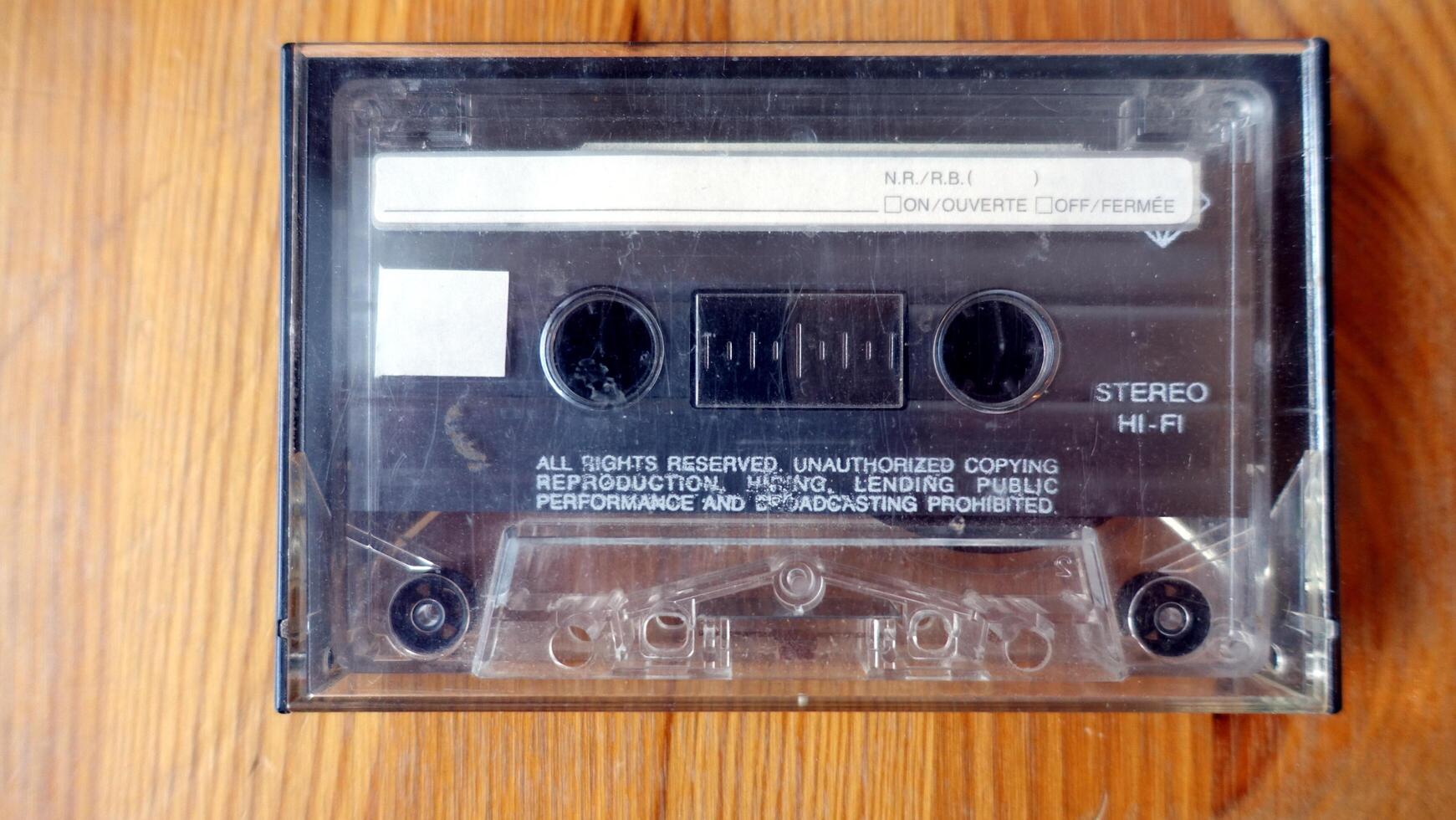 An audio cassette, a vintage object that still works very well photo