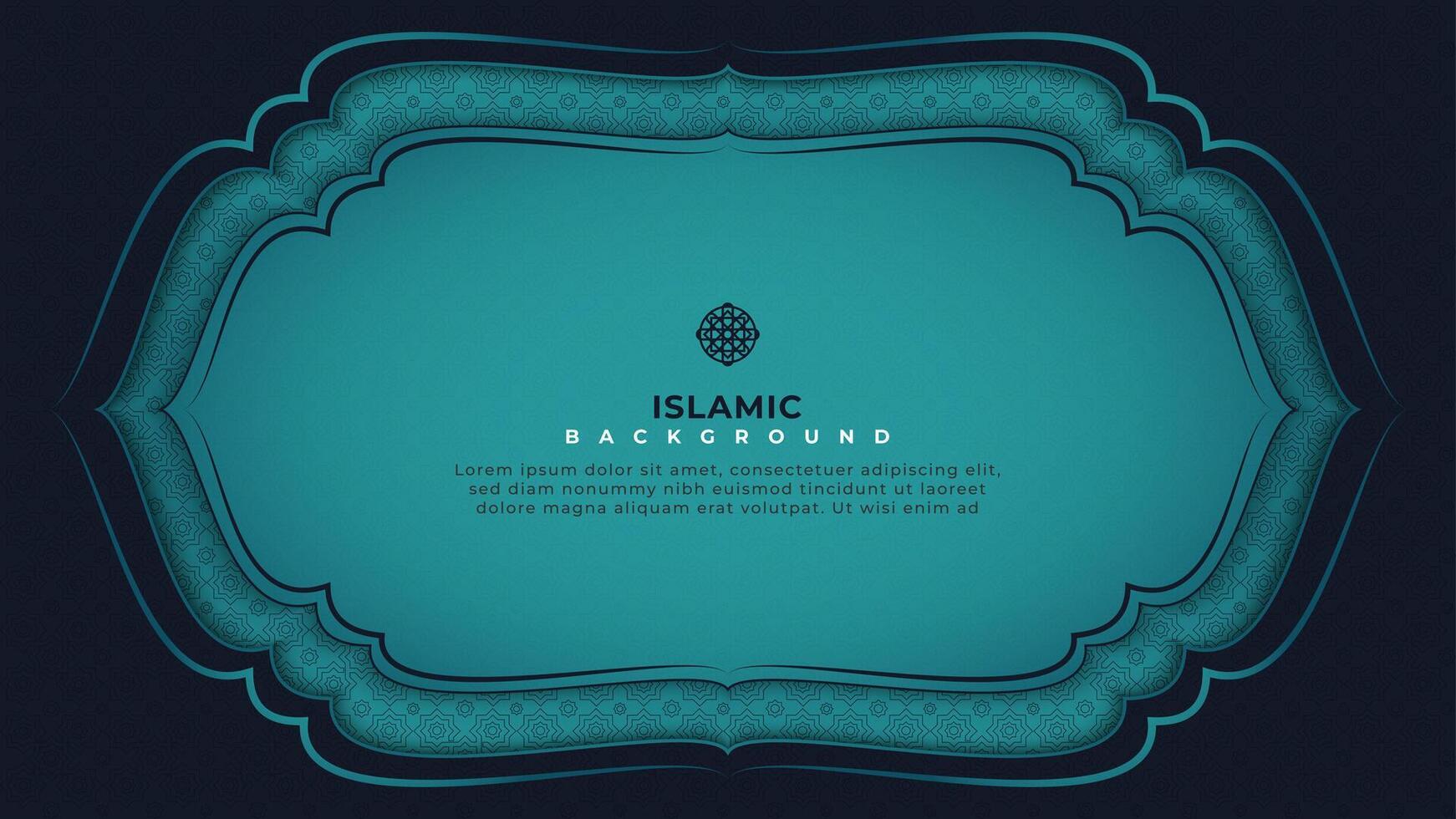 elegant creative blue Islamic background vector