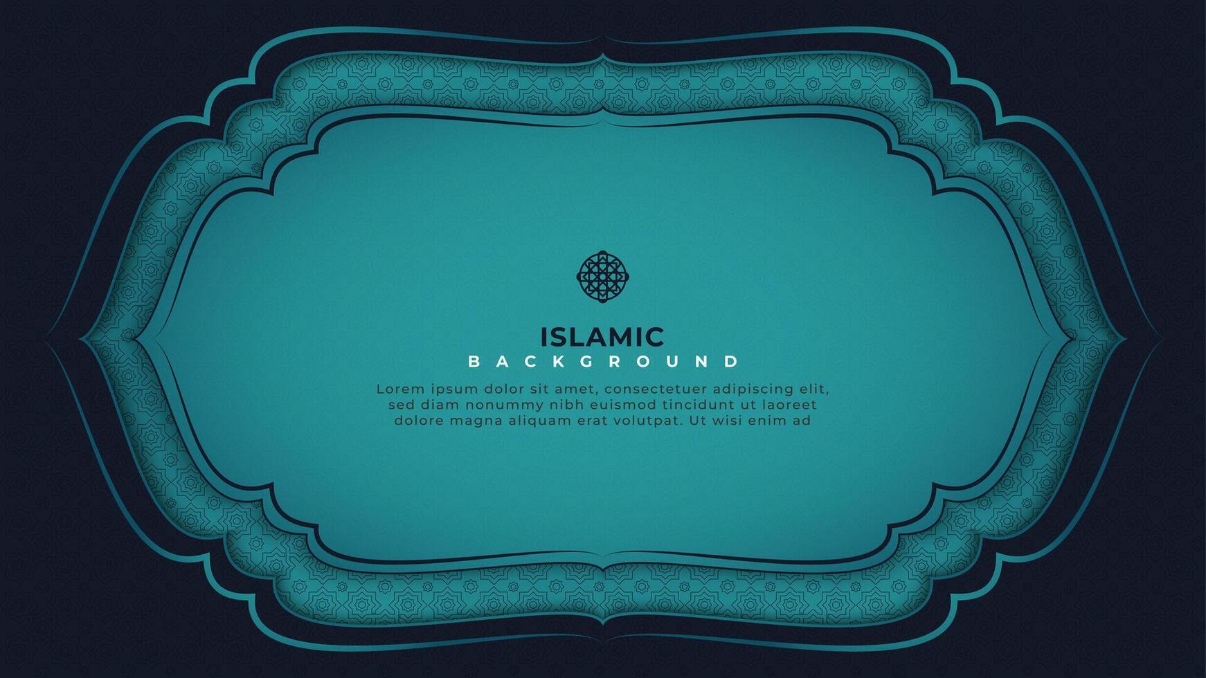 elegant creative blue Islamic background vector