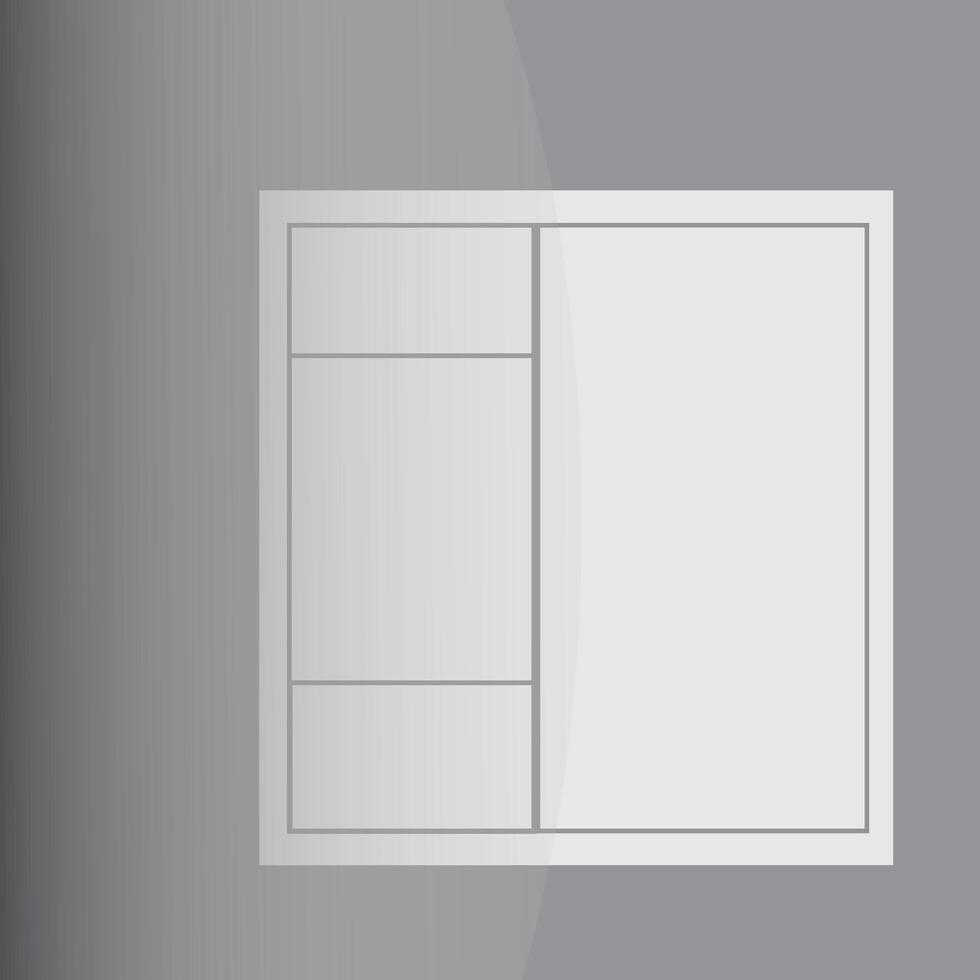 box window effect overlay shadow vector