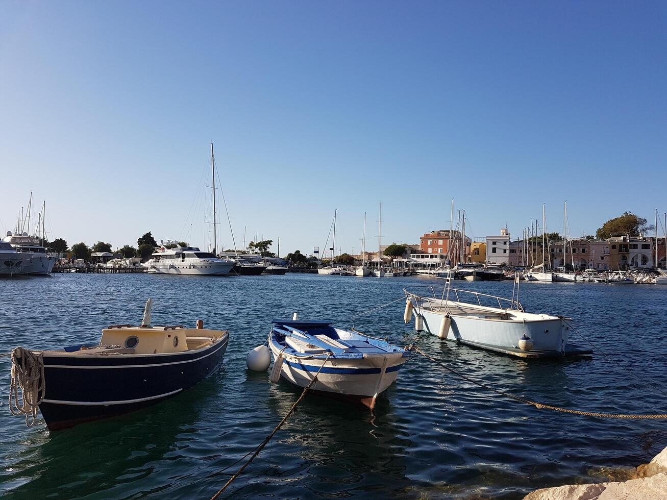 boats docked at the quay photo