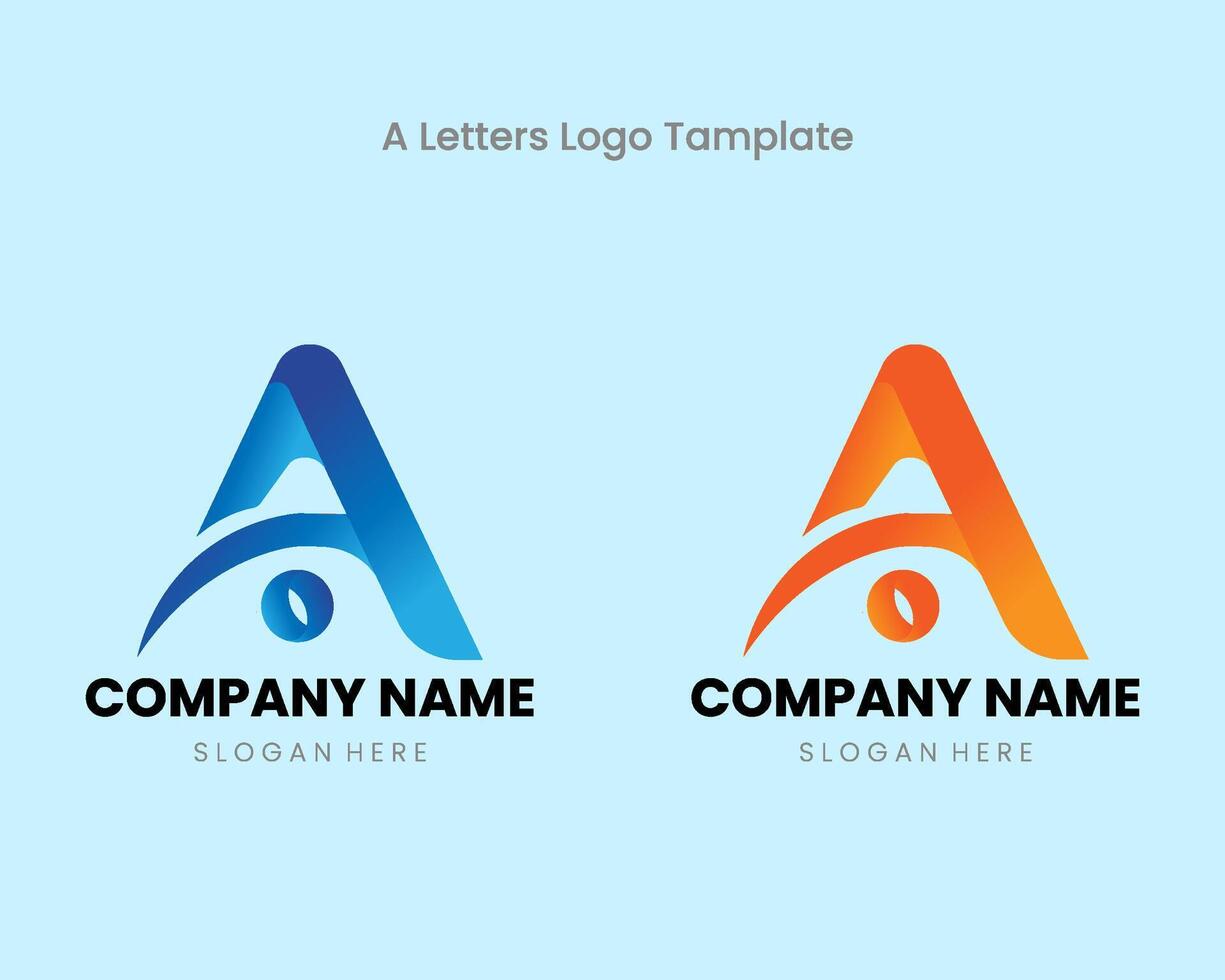 A alphabet logo design. A logo. Creative A letter logo. lettering design. vector