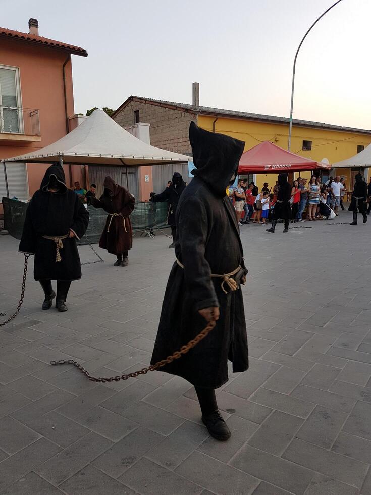 ancient rites, masks and traditions in Sardinia. photo