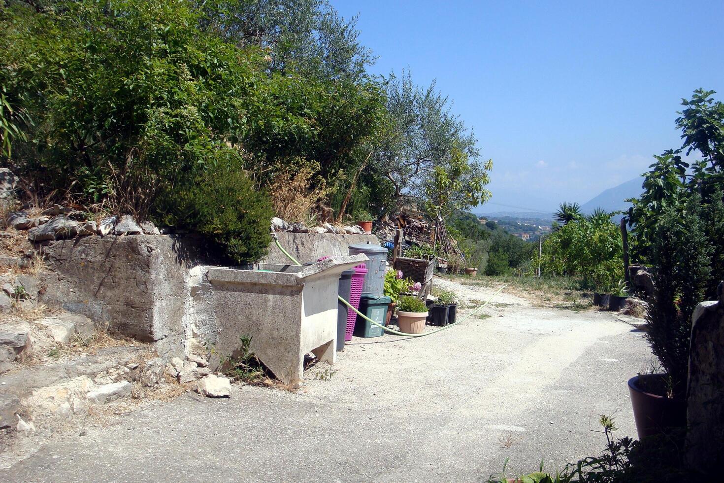 Sant'agata de Goti, Italy, Europe - July 21, 2019. Landscape country lane photo