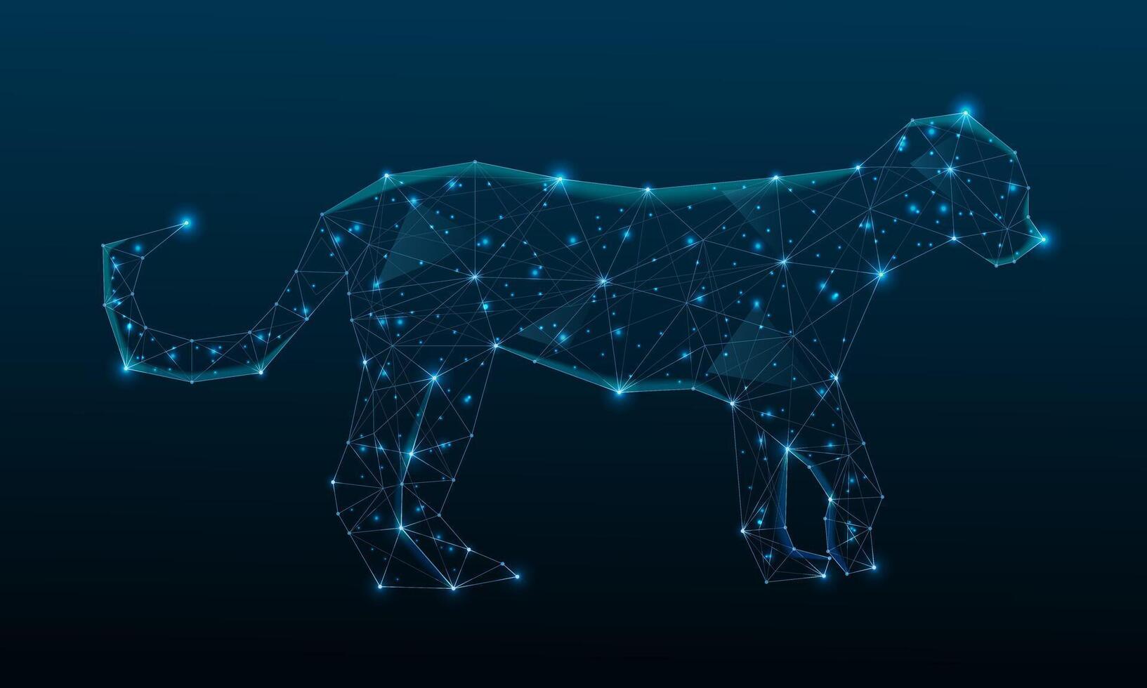 Panther Low poly vector