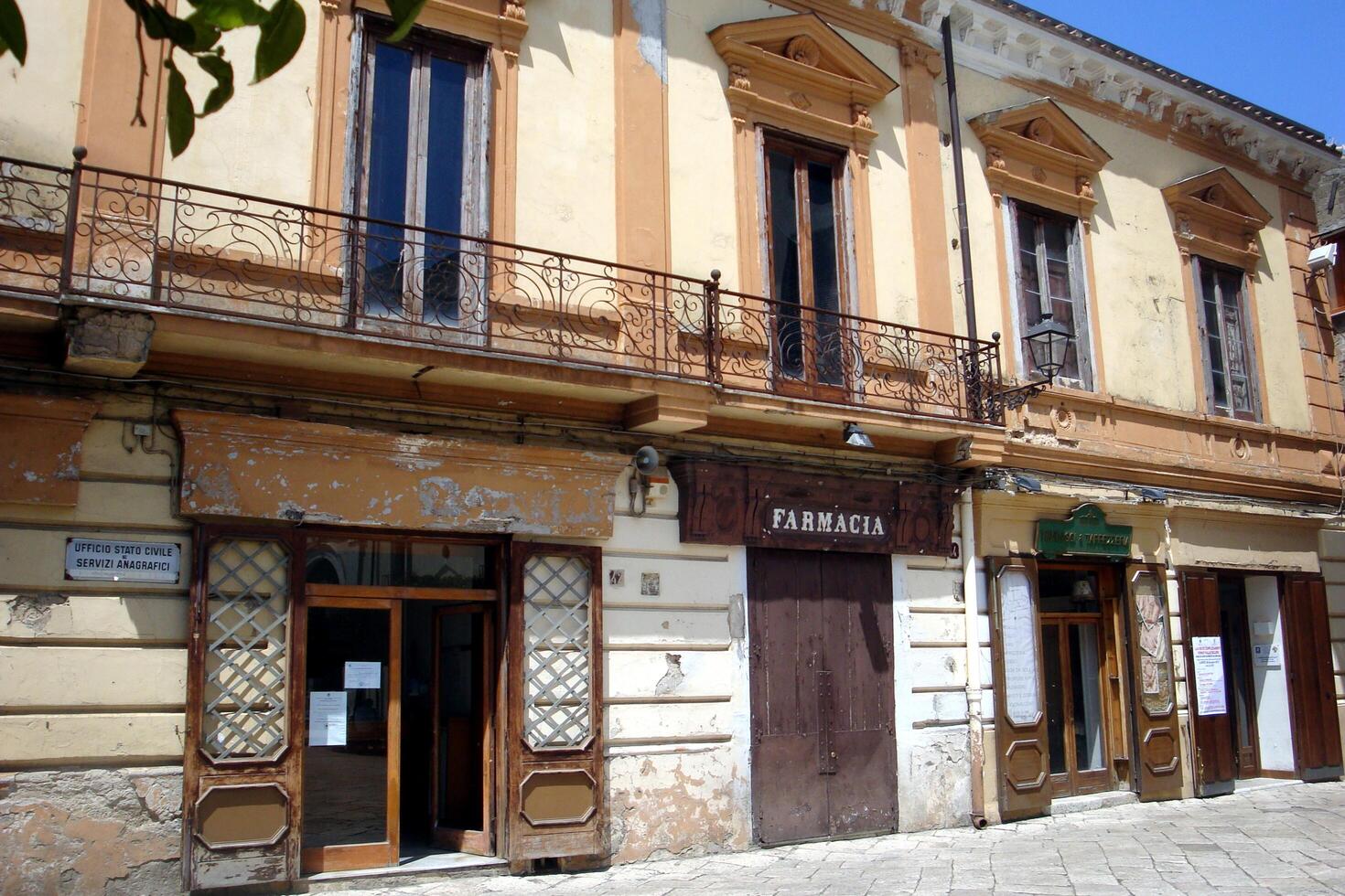 Sant'agata de Goti, Italy, Europe - July 21, 2019. old buildings in the historic center photo