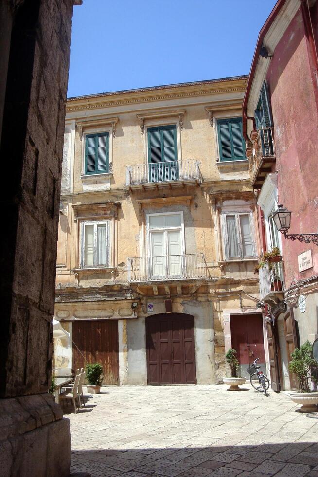 Sant'agata de Goti, Italy, Europe - July 21, 2019. old buildings in the historic center photo