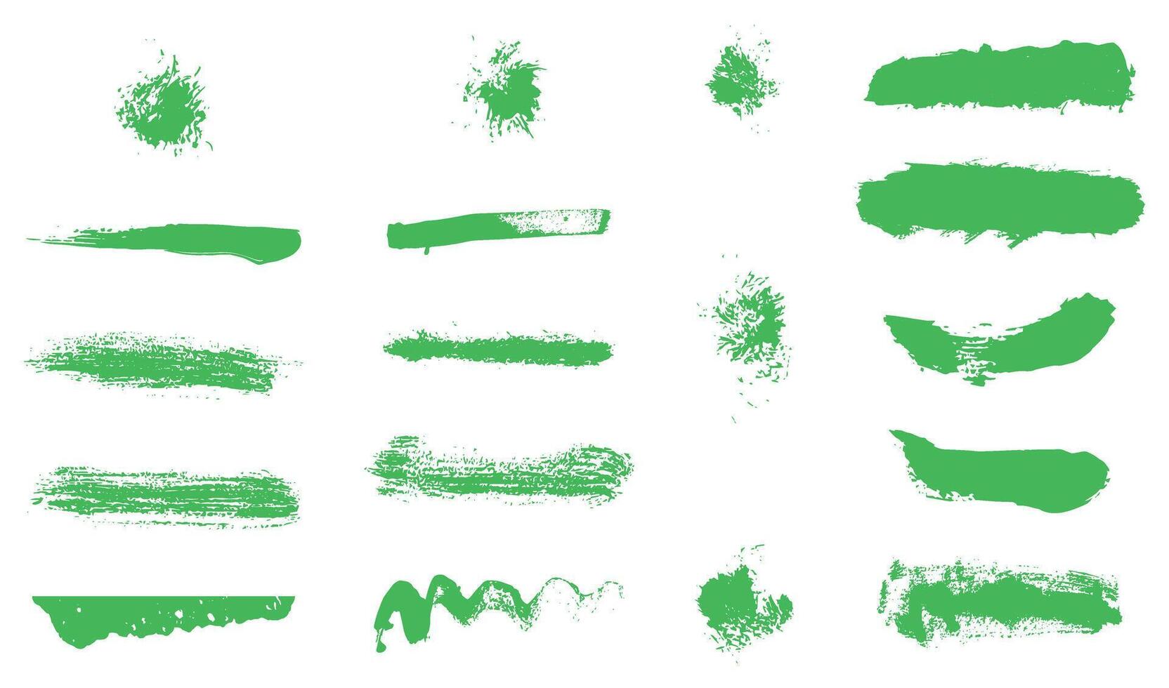 Brush Elements for note-taking, highlighting, and underlining in Hand drawn-style text. vector