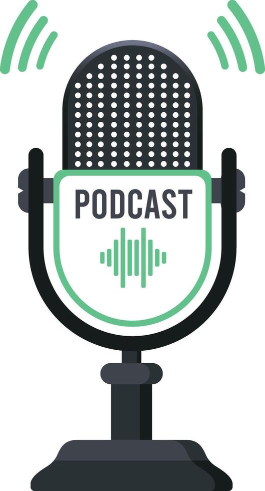 Microphone Podcast Icon vector