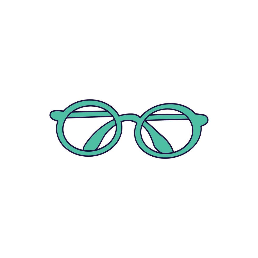 glasses icon flat style vector