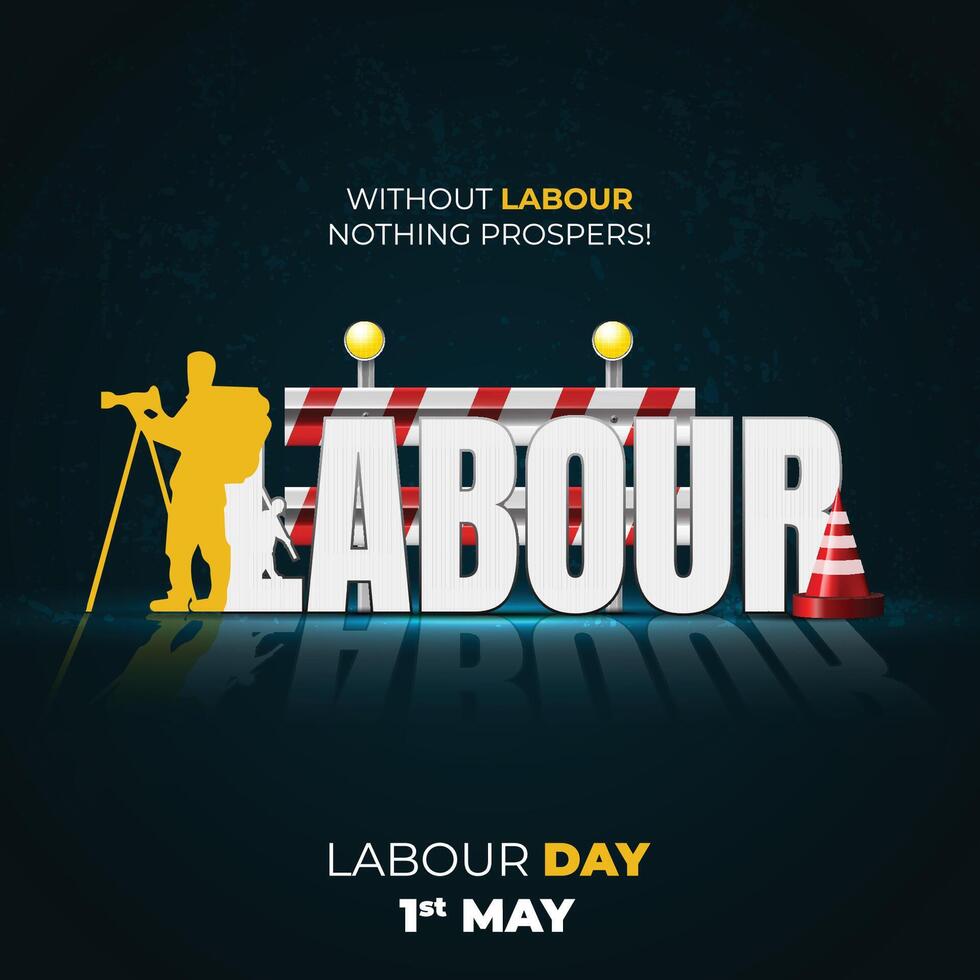 international labour day 1st may illustration vector