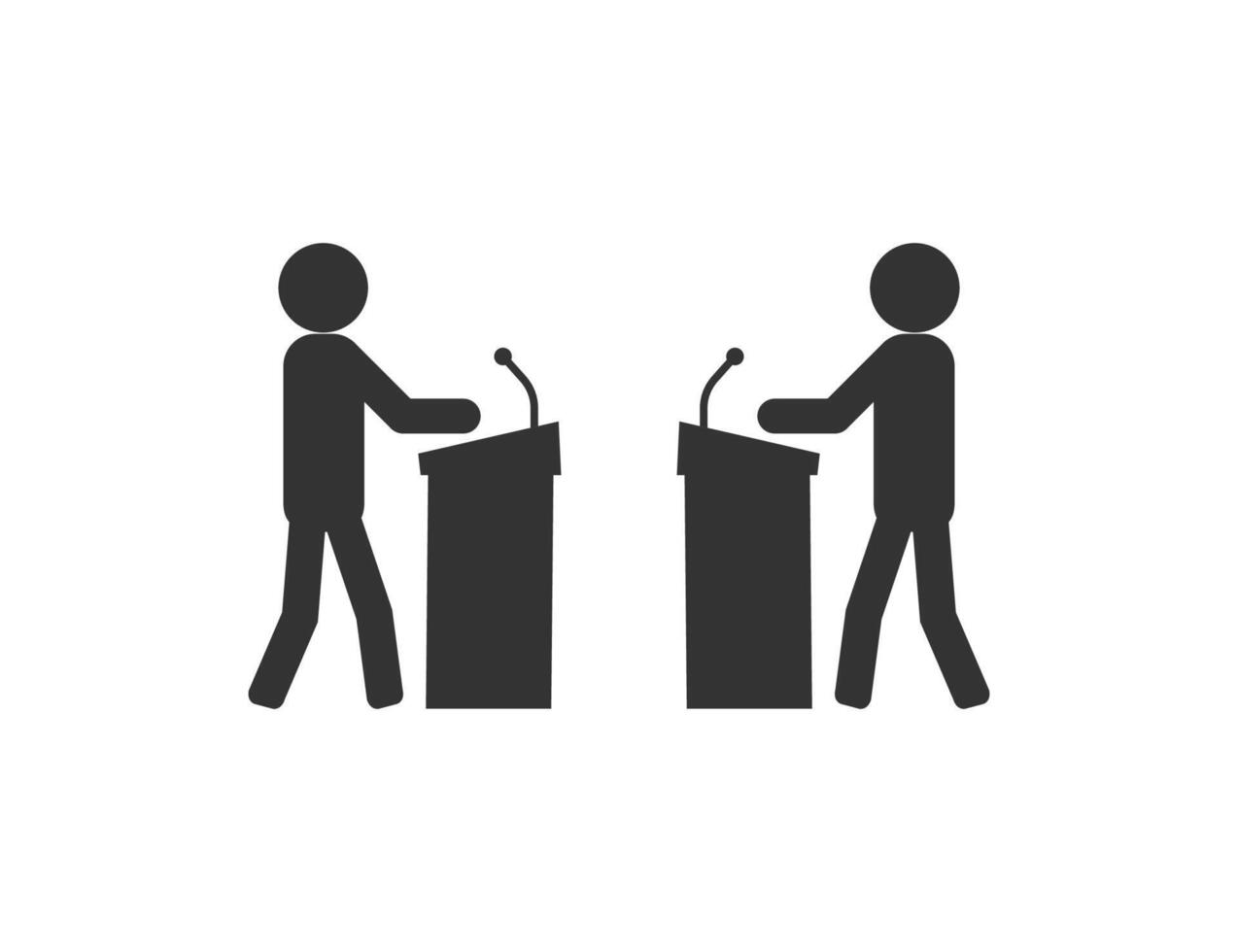Debate, communication, discussion icon. illustration. vector