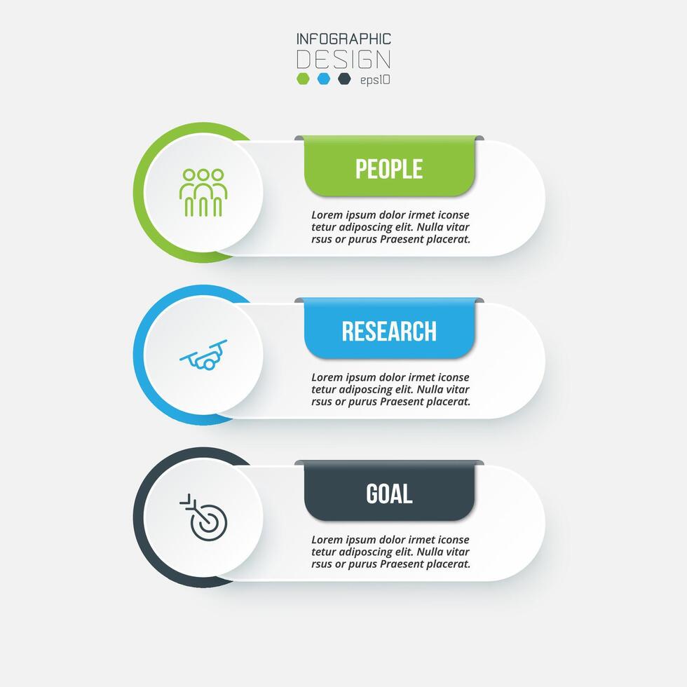 Infographic template business concept with workflow. vector