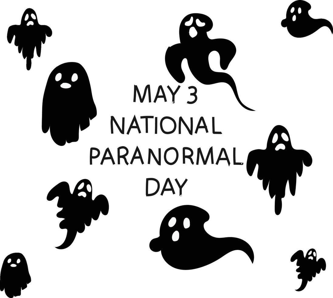 NATIONAL PARANORMAL DAY vector