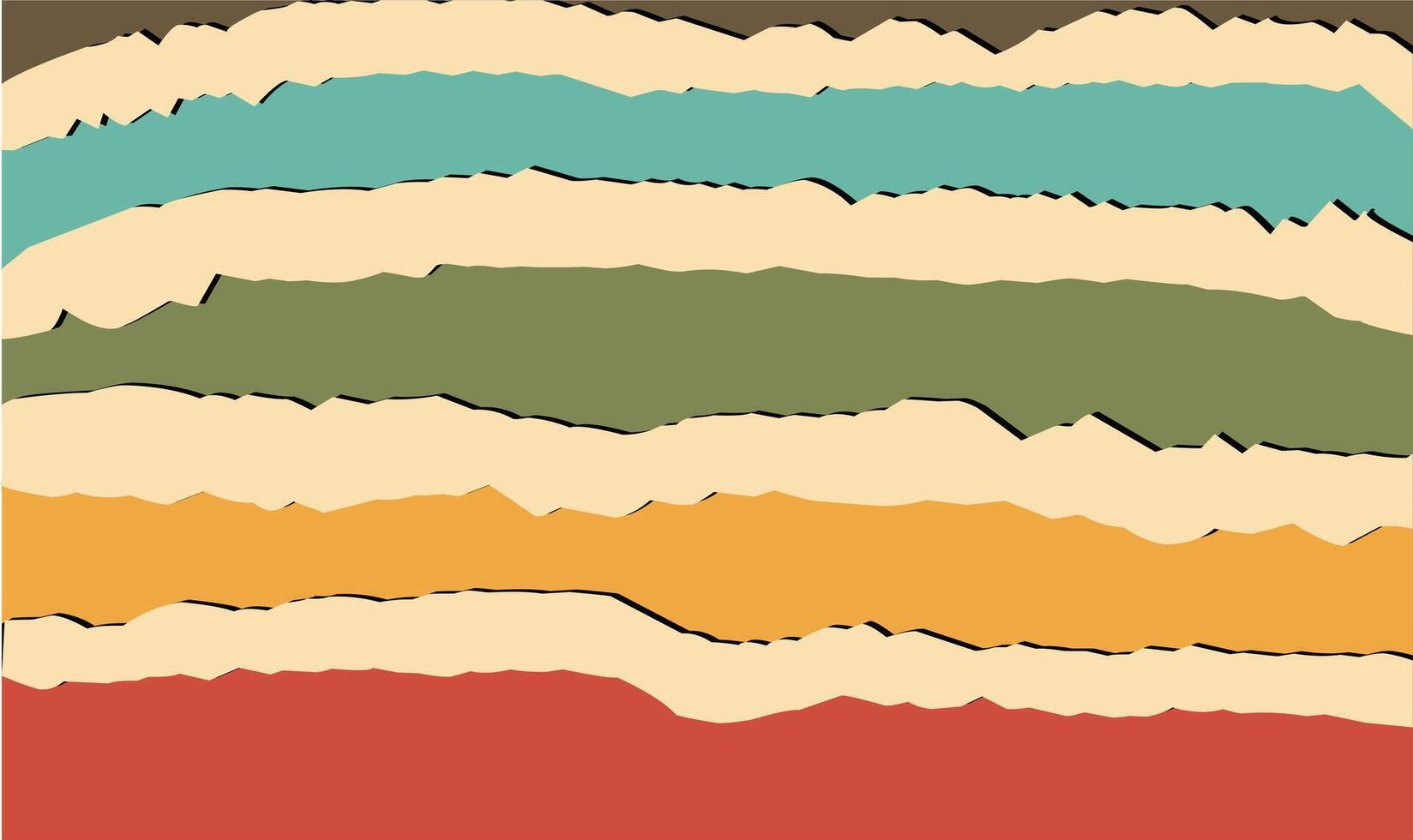 Torn paper broken retro color background illustration vector