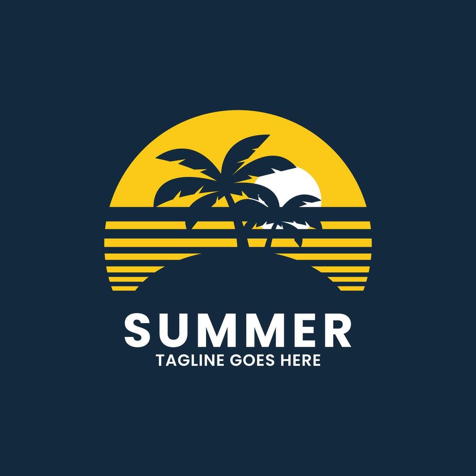 Beach Logo Template vector