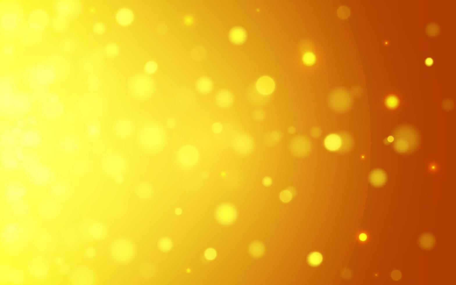 Yellow luxury bokeh soft light abstract background, eps 10 illustration bokeh particles, Background decoration vector