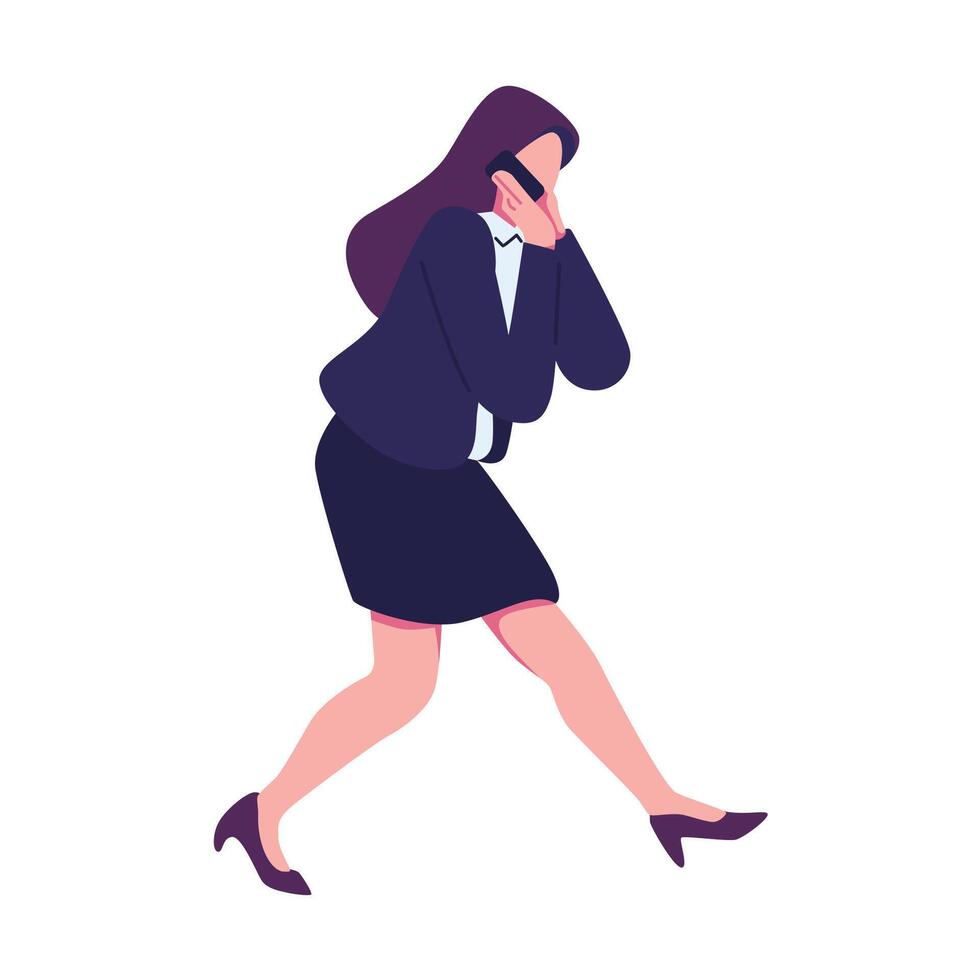 business people running poses vector