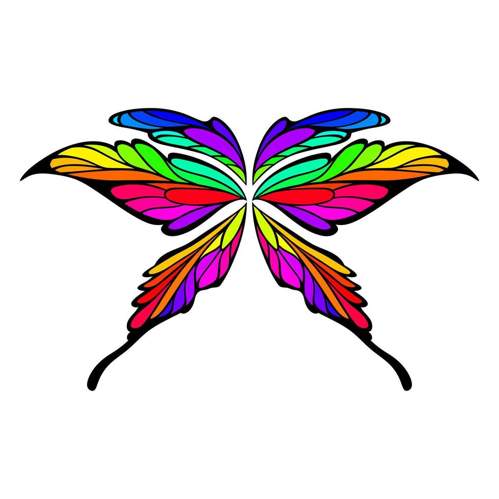 premium , illustration of a pair of butterfly wings vector