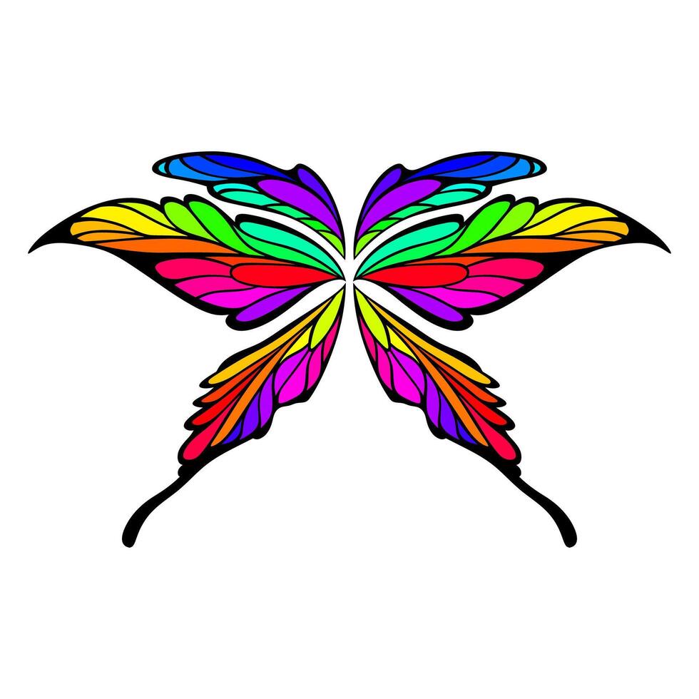 premium , illustration of a pair of butterfly wings vector