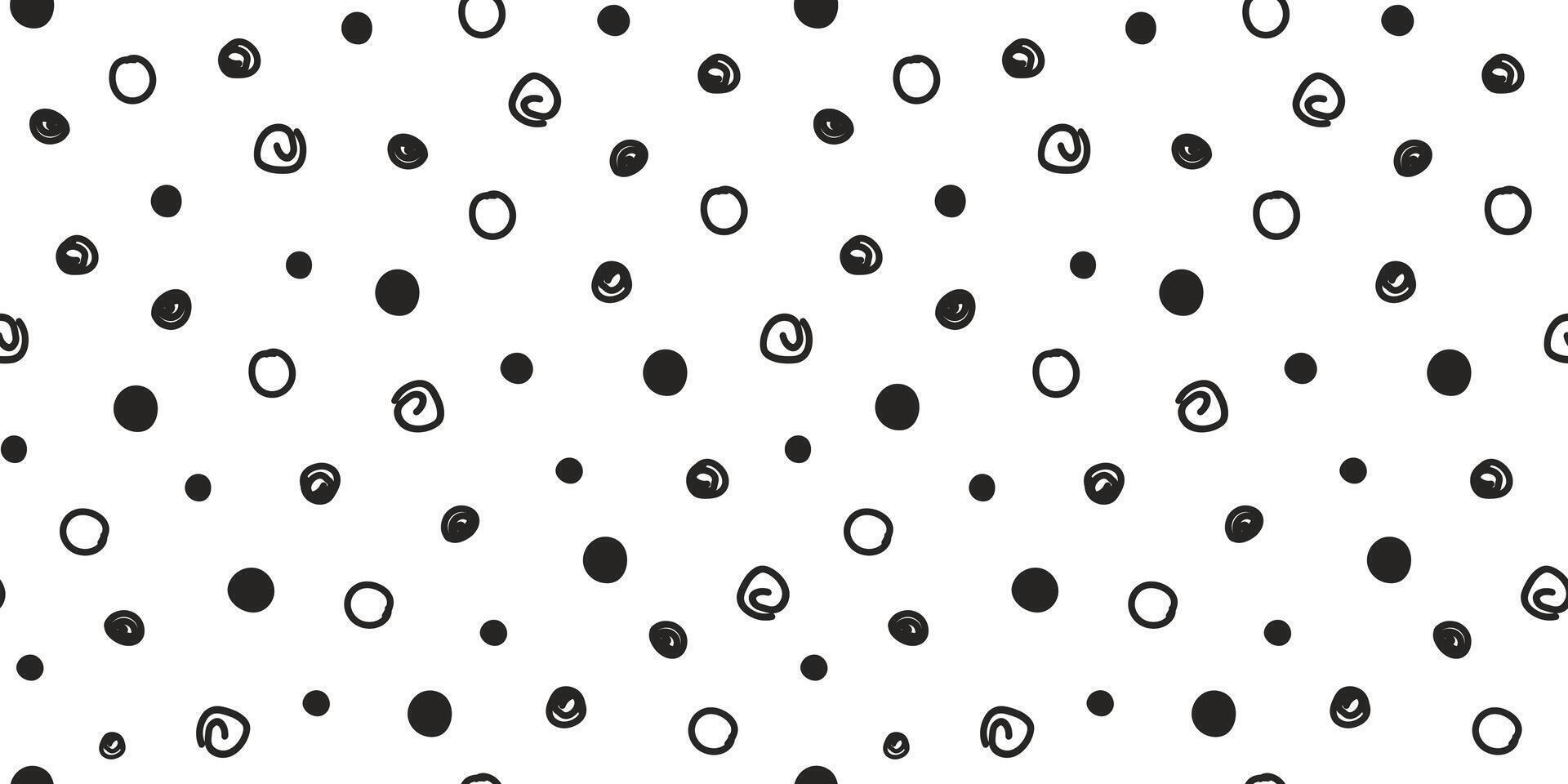 Seamless pattern with abstract random dots, spots, circles. Simple hand draw doodle print. . graphic arts. vector