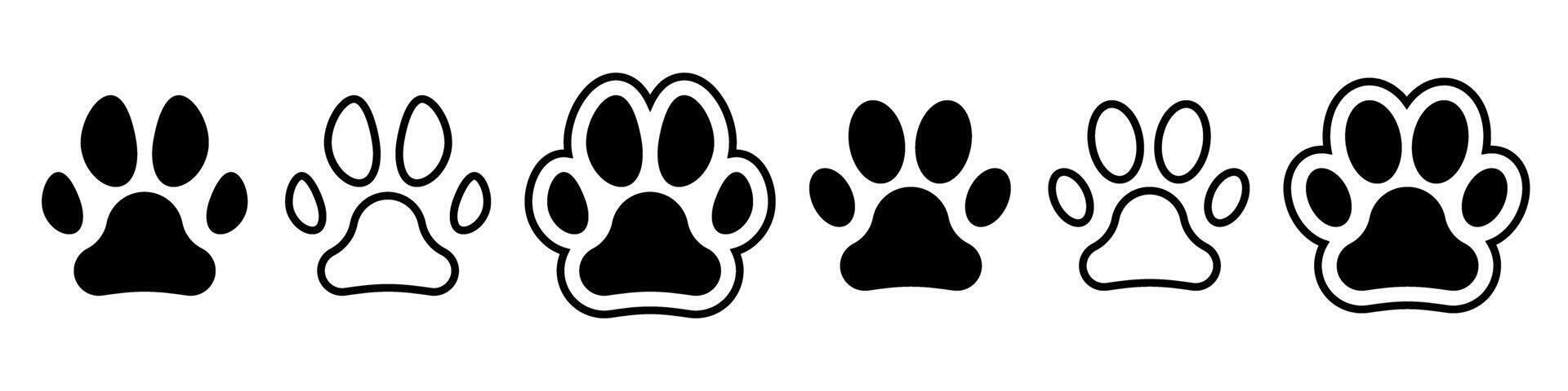Paw print icon simple design vector