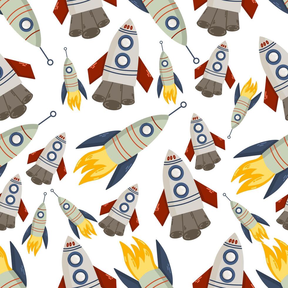 cosmos illiustration the spaceship vector