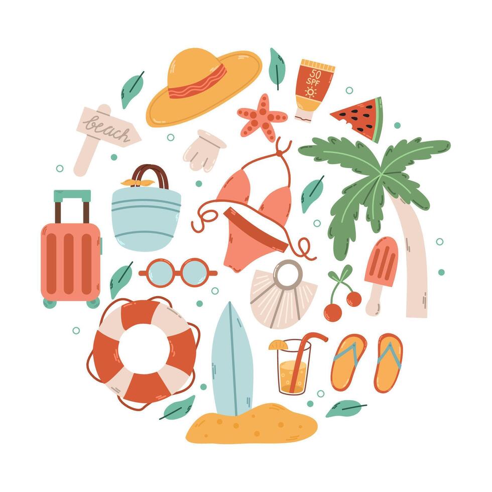 summer time illiustration vector