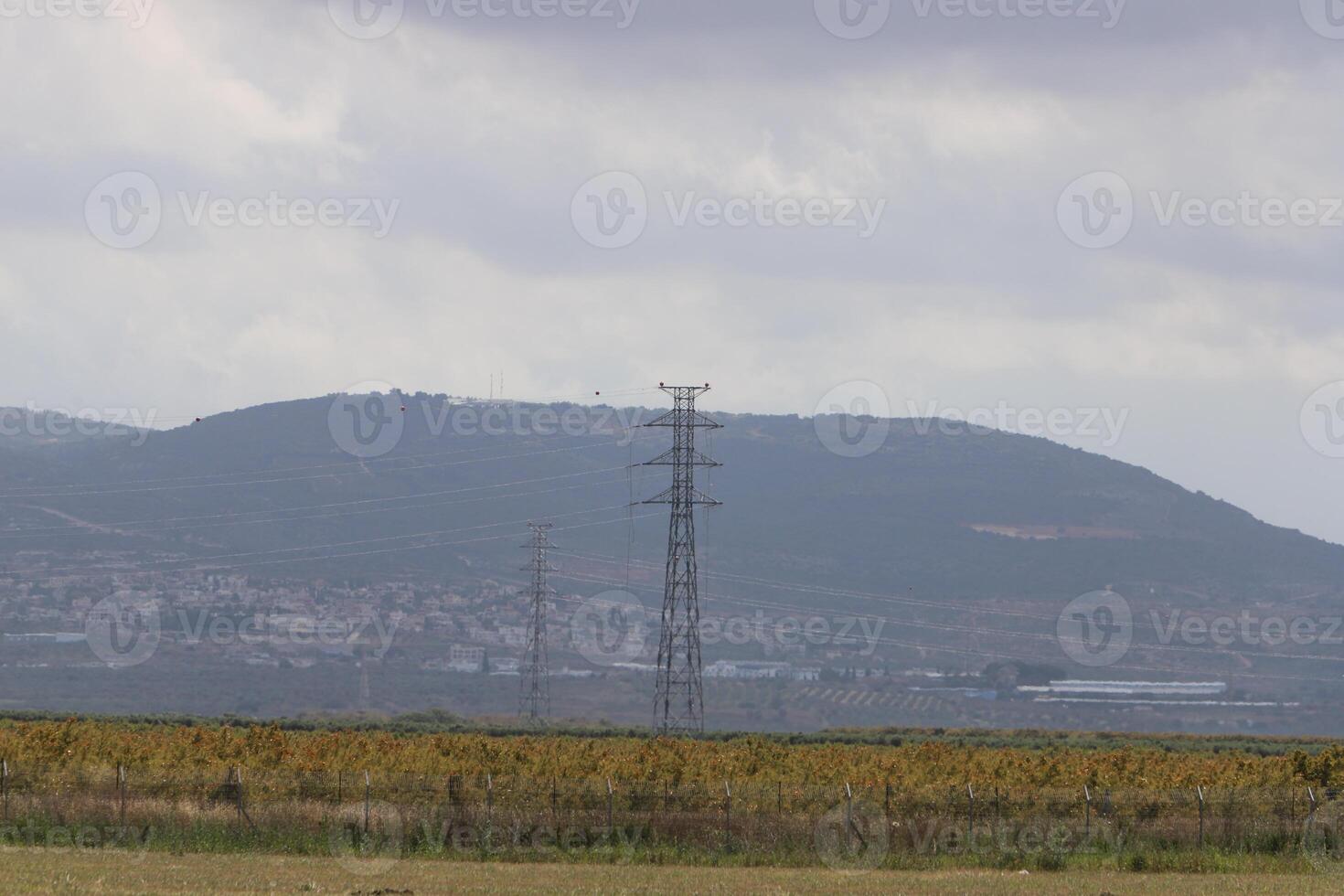 Landscape in the mountains in northern Israel. photo