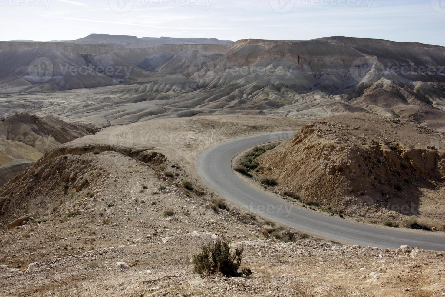 The Negev is a desert in the Middle East, located in Israel and occupying about 60 of its territory. photo