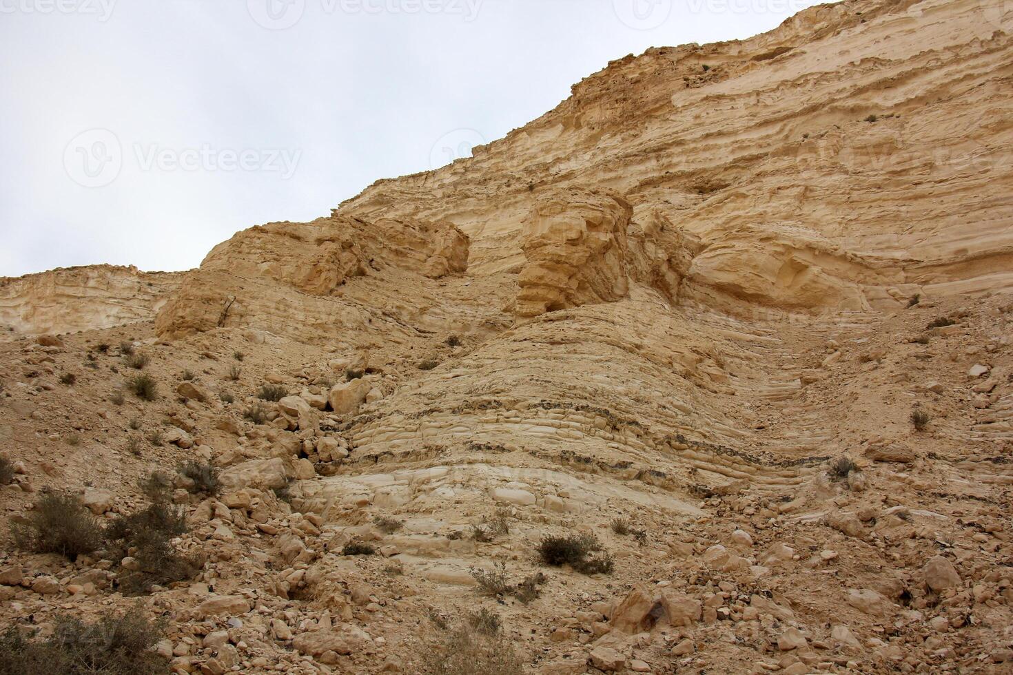 The Negev is a desert in the Middle East, located in Israel and occupying about 60 of its territory. photo