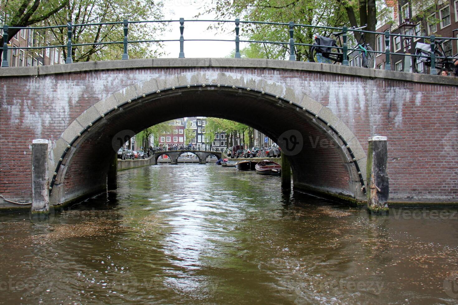 The bridge was built over a gorge and a water obstacle. photo