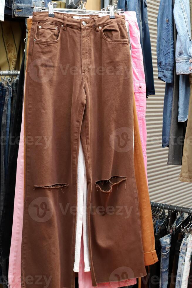 Tel Aviv Israel 04 05 2024. Various goods and clothes are displayed on display in a store in a large shopping center. photo
