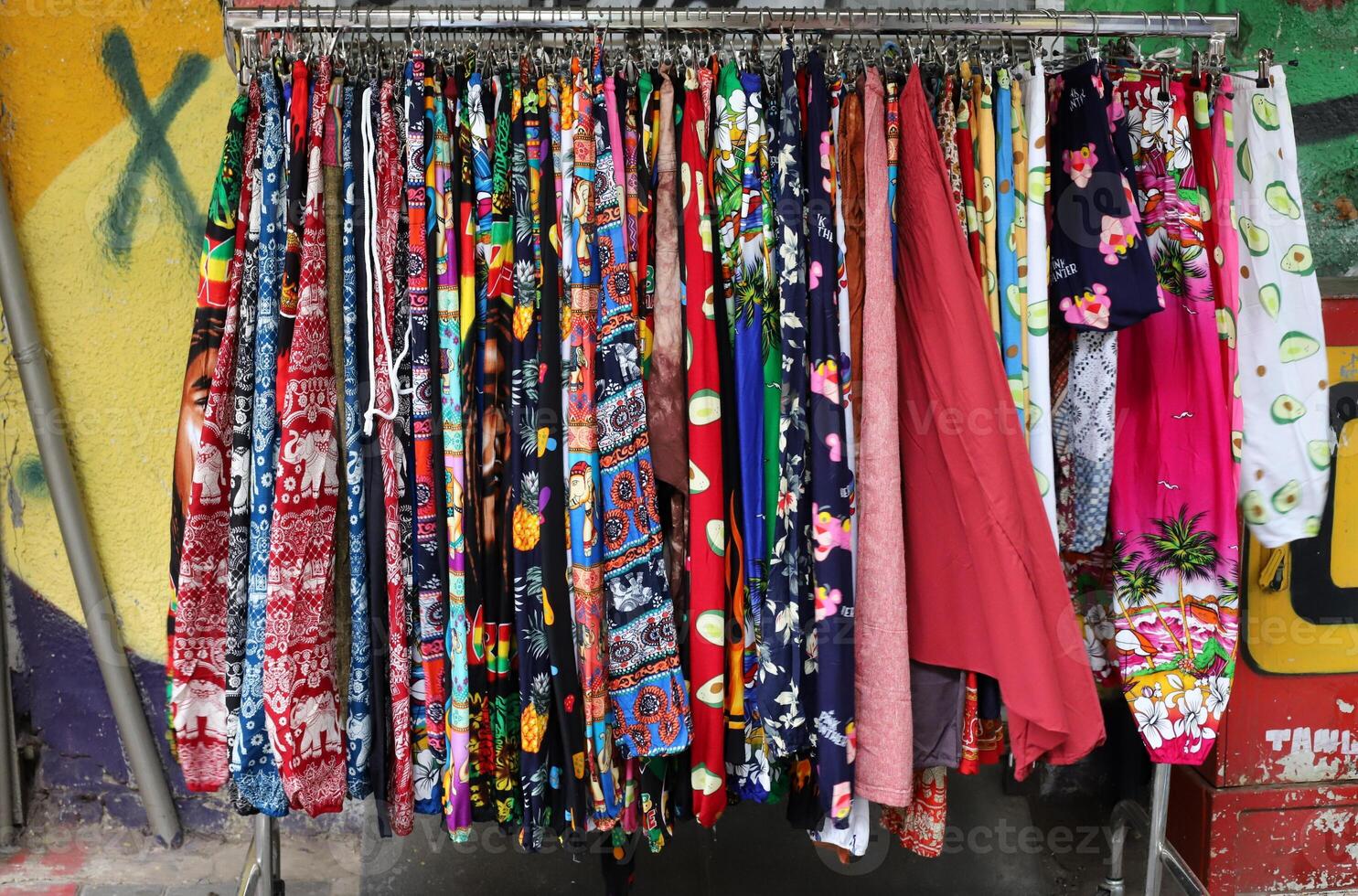 Tel Aviv Israel 04 05 2024. Various goods and clothes are displayed on display in a store in a large shopping center. photo