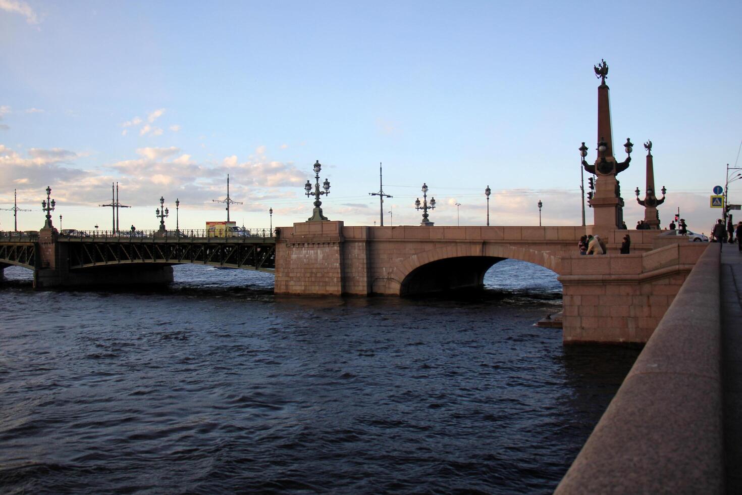 12 05 2023 St. Petersburg Russia. St. Petersburg is located in the north-west of the country on the coast of the Gulf of Finland at the mouth of the Neva River. photo