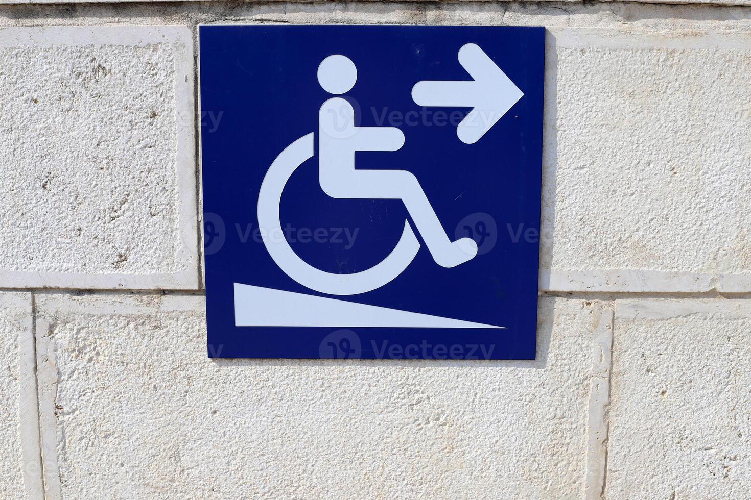 Road signs and directional signs on roads in Israel. photo