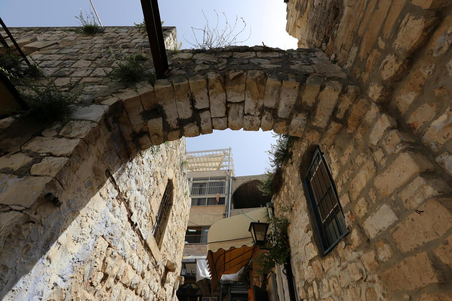 06 30 2023 Safed Israel. Ancient city of Safed, city of Kabbalists and artists photo