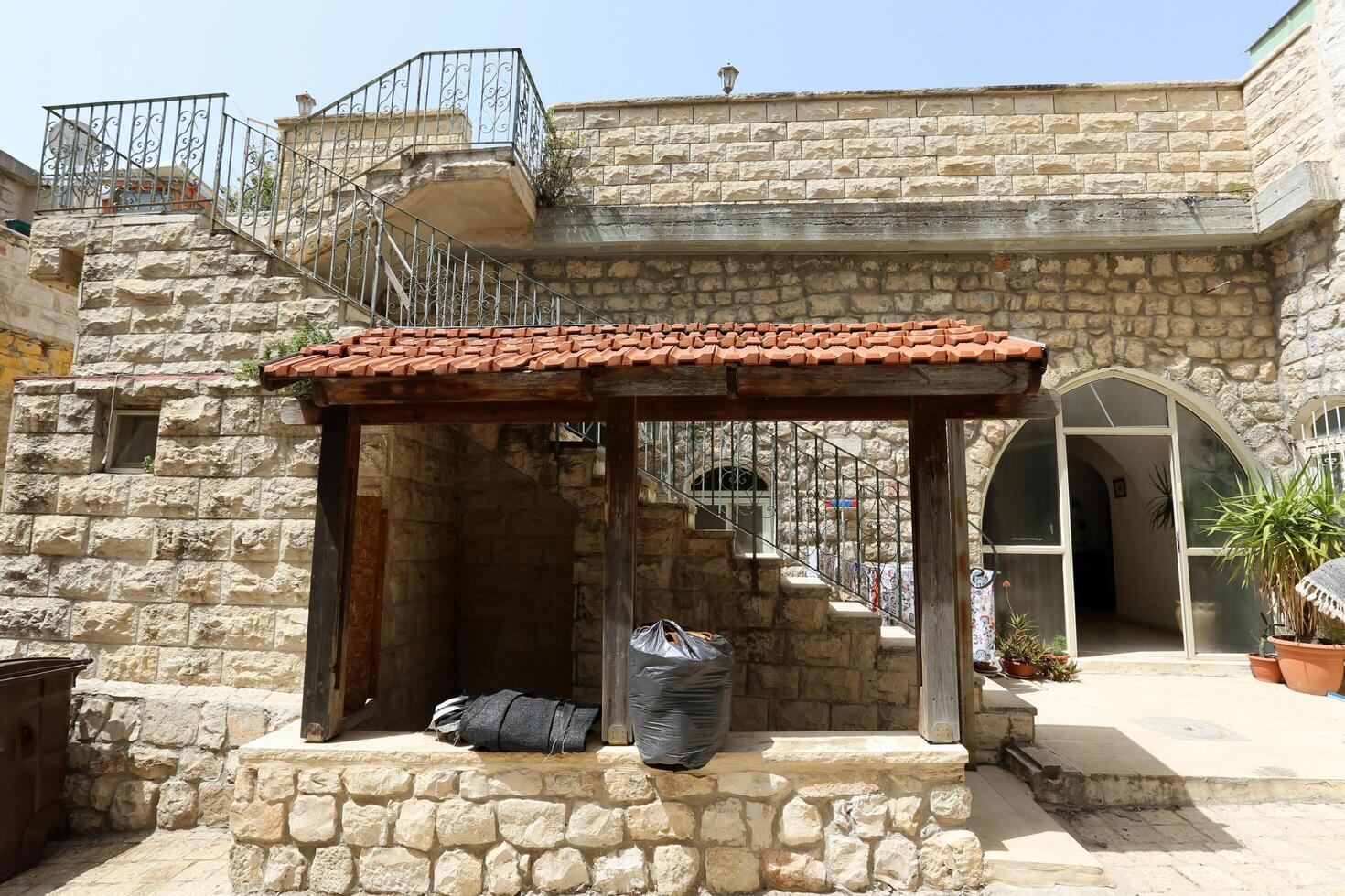 06 30 2023 Safed Israel. Ancient city of Safed, city of Kabbalists and artists photo