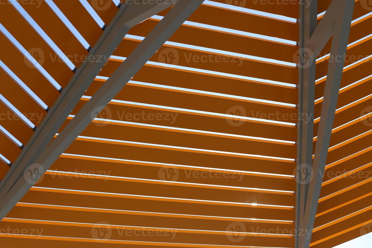 Canopy for protection from the hot sun in a city park. photo