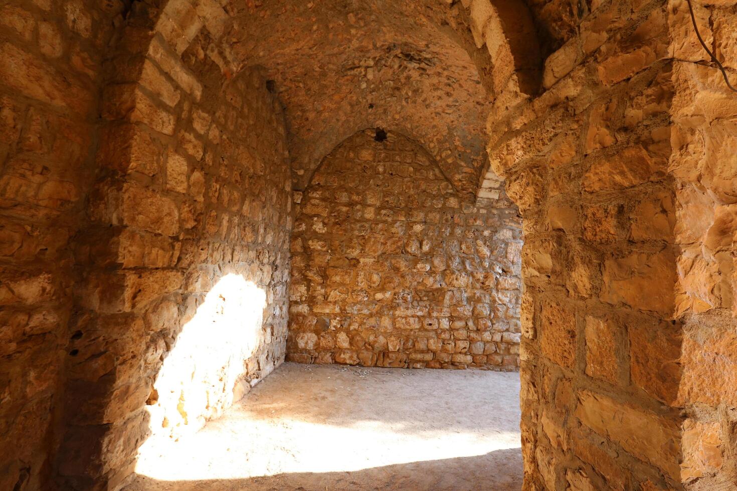 02 12 2024 Haifa Israel. Yehiam is the ruins of a Crusader and Ottoman-era fortress in western Galilee, Israel. photo