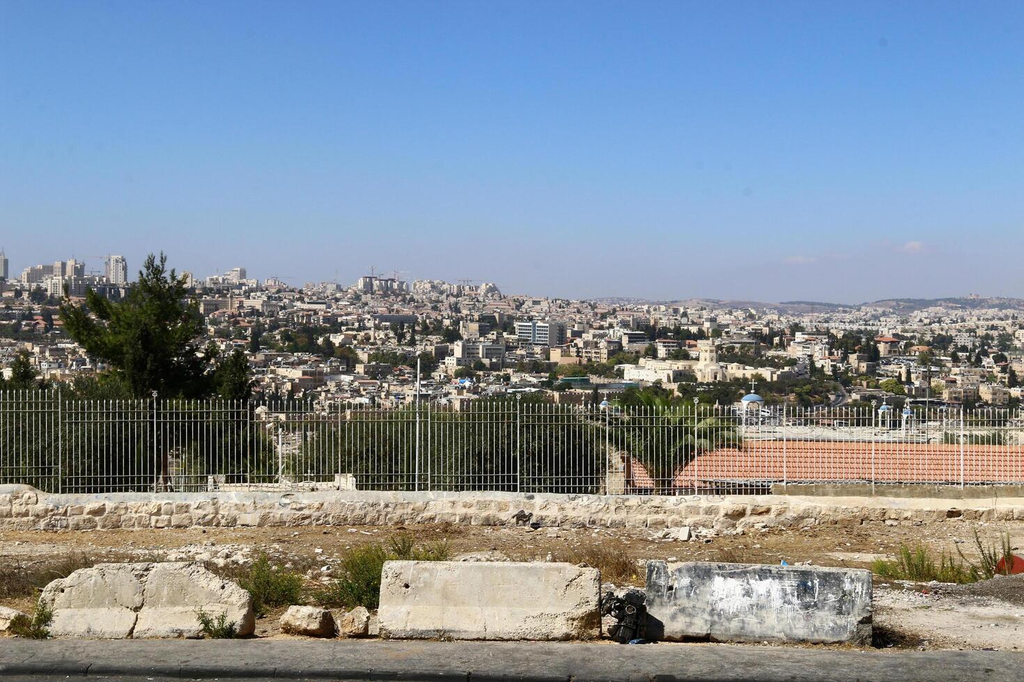 Jerusalem Israel 08 20 2023. The city of Jerusalem is the capital of the state of Israel. photo